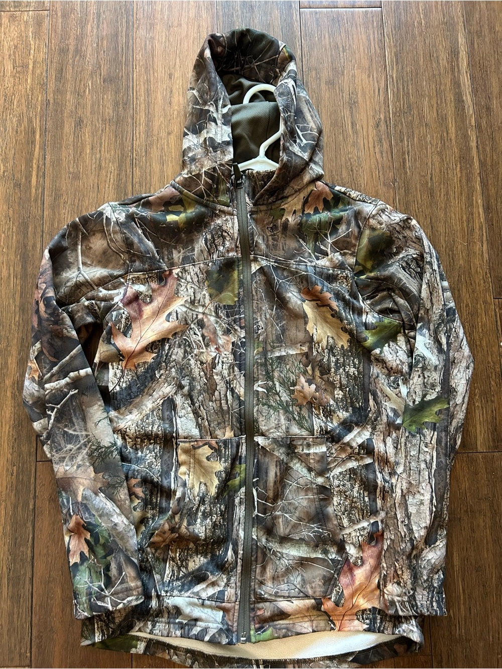 RedHead Hoodie Sweatshirt Youth Boys XL Brown Camouflage Full Zip Fleece